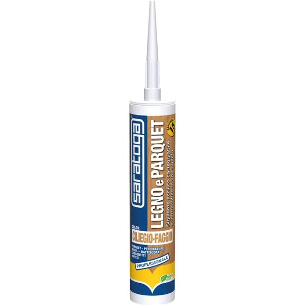 saratoga silicone sigillante  legno e parquet ciliegio-faggio 310 ml