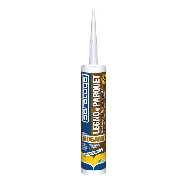 saratoga silicone sigillante  legno e parquet mogano 310 ml