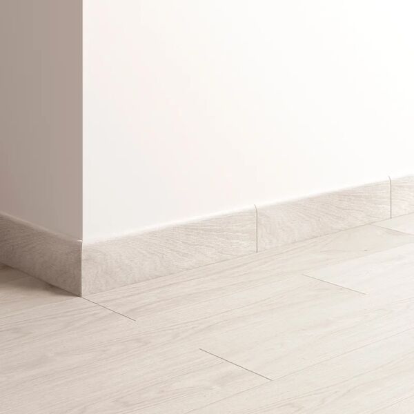 artens battiscopa ash in gres naturale bianco sp 8 mm x h 33.3 cm, 18 pezzi