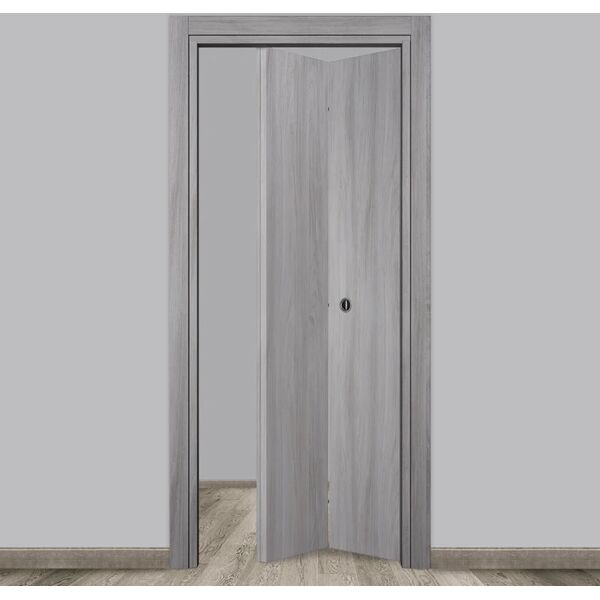 leroy merlin porta pieghevole a libro simmetrica gray elm grigio l 80 x h 210 cm destra