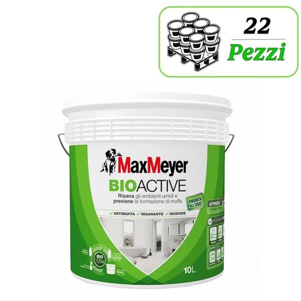 maxmeyer pittura murale  antimuffa bioactive  10 l bianco