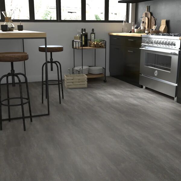 artens pavimento in lvt  in pvc flottante clic passaggio moderato tolu grigio sp 4 mm