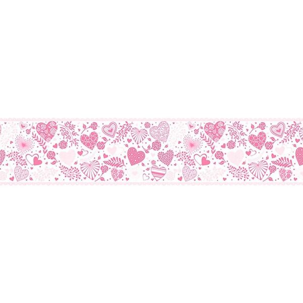 leroy merlin bordo per carta da parati adesivo cuori love rosa 13 cm x 5 m