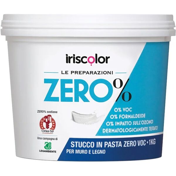 leroy merlin stucco in pasta per interno zero% iriscolor 1 kg bianco