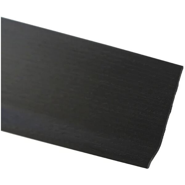 leroy merlin battiscopa goffrato in pvc grezzo nero spessore 2 x h 70 x l 2000 mm, 10 pezzi