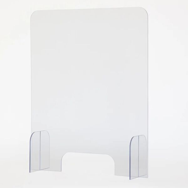 leroy merlin schermo di protezione con passacarte policarbonato trasparente 65 cm x 82 cm, sp 4 mm