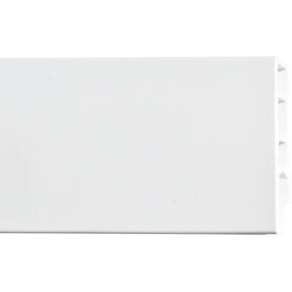 leroy merlin battiscopa square in pvc bianco sp 14 mm x h 7 x l 250 cm / 2.5 m