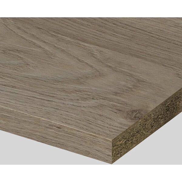 leroy merlin piano cucina in truciolare rovere stone tennis club l 300 x p 60 cm, spessore 3.8 cm