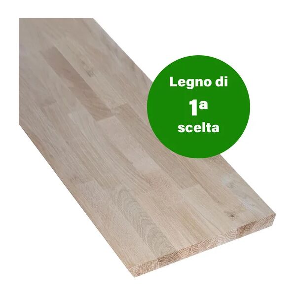 leroy merlin tavola lamellare in legno di rovere, 1° scelta 30 x 120 cm sp 18 mm