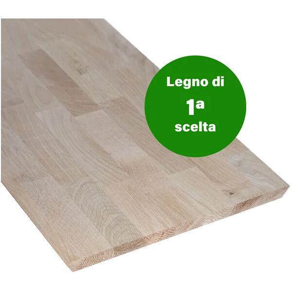 leroy merlin tavola lamellare in legno di rovere, 1° scelta 50 x 120 cm sp 18 mm