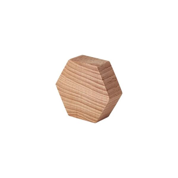leroy merlin solido geometrico esagonale in faggio grezzo 350 x 140 x 110 mm . confezione da 20 pezzi