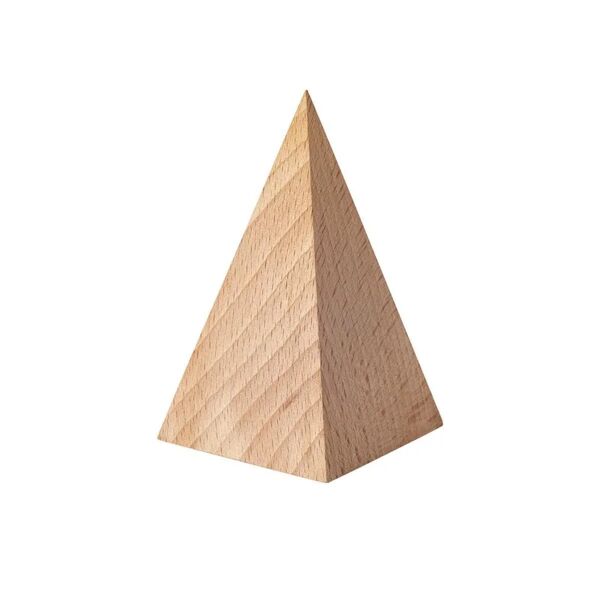 leroy merlin solido geometrico piramide in faggio grezzo 300 x 130 x 110 mm . confezione da 5 pezzi