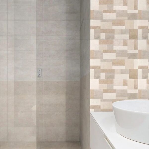 ceramiche master piastrella da rivestimento interno struttura in gres naturale beige 25 x 60 cm, sp 9 mm