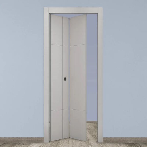 cooplegno porta pieghevole a libro simmetrica city grigio l 70 x h 210 cm sinistra