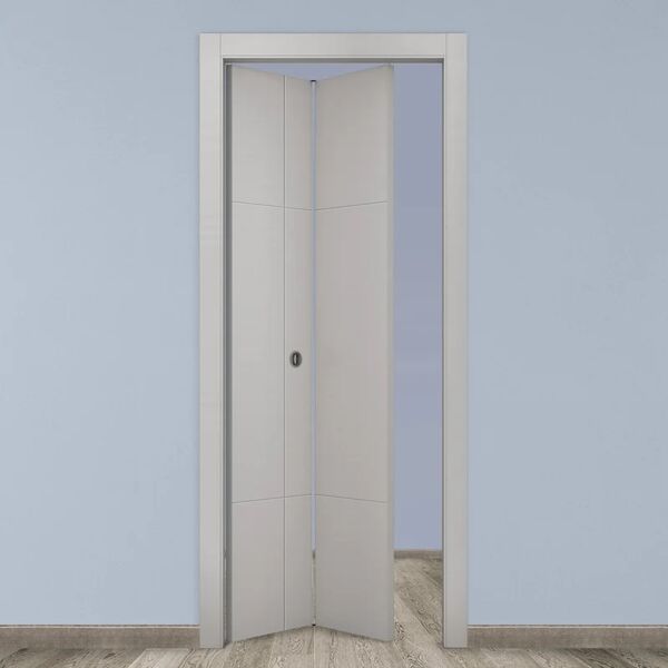 cooplegno porta pieghevole a libro simmetrica city grigio l 80 x h 210 cm sinistra