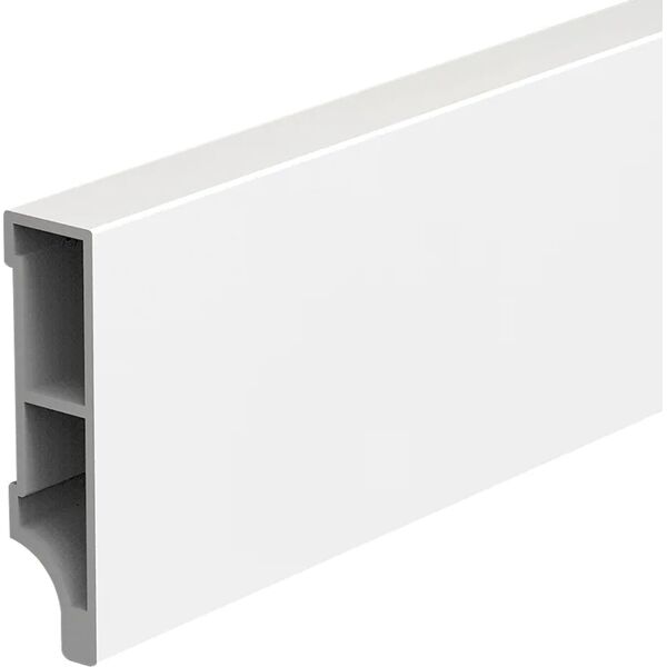 leroy merlin battiscopa squadrato pvc 240 x 1 cm bianco