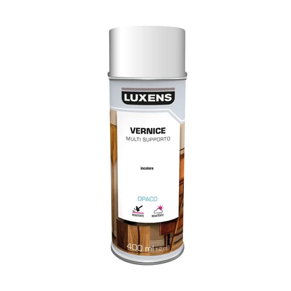 luxens smalto spray  base solvente trasparente opaco 0.4 l