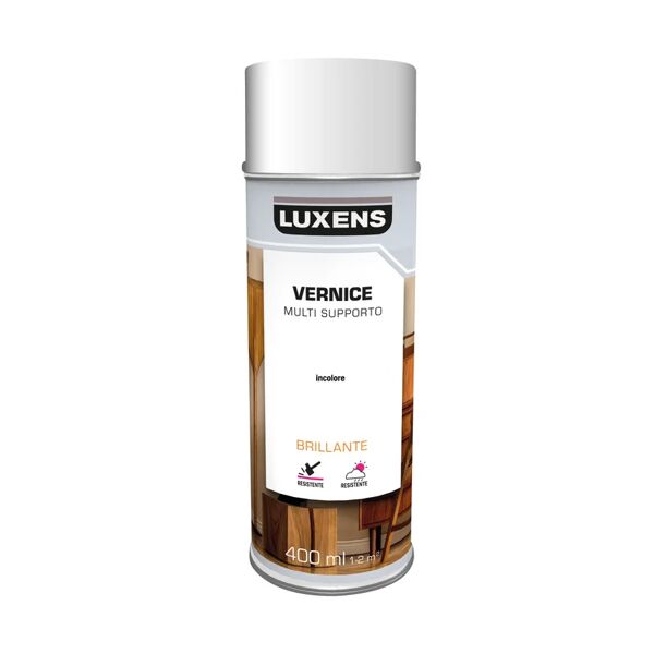 luxens smalto spray  base solvente trasparente lucido 0.4 l