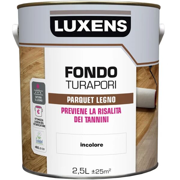 luxens primer  fondo turapori incolore 2,5 l per tutti i tipi di legno