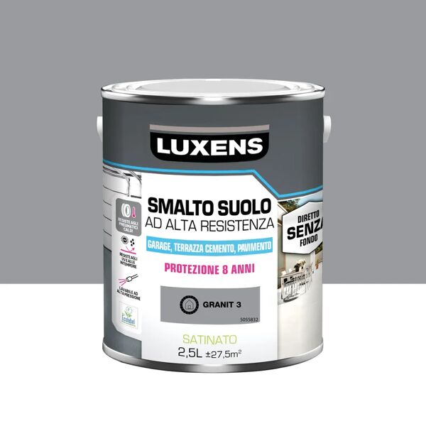 luxens vernice pavimento  alta resistenza grigio granito 3 2.5 l