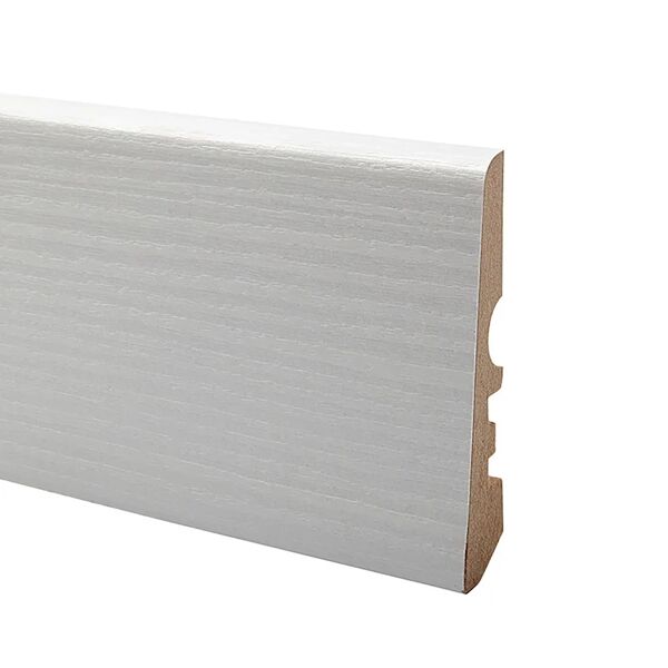 leroy merlin battiscopa classic matrix in mdf verniciato bianco sp 15 mm, h 6.5 cm x l 2.4 m, 5 pezzi