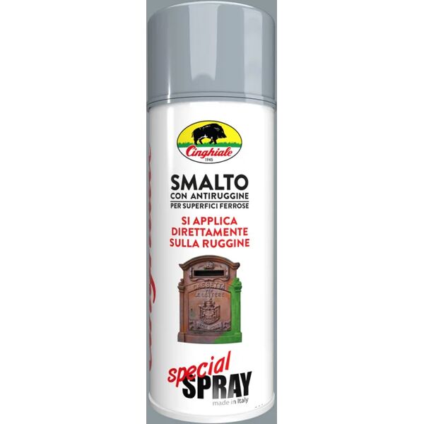 leroy merlin smalto spray antiruggine acrilico grigio lucido ral7001 0.4 l