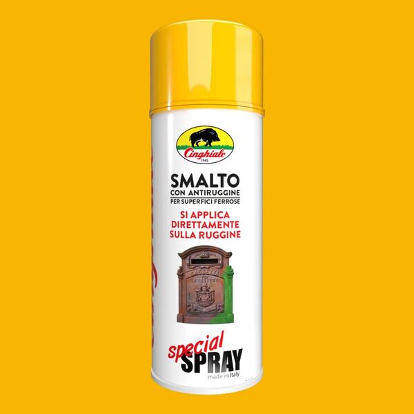 leroy merlin smalto spray antiruggine acrilico giallo lucido ral1013 0.4 l