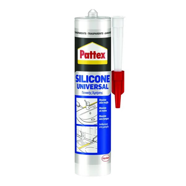 pattex silicone sigillante  universale trasparente 280 ml