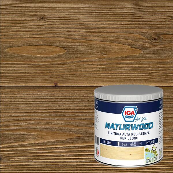 ica for you vernice per legno da interno  naturwood rovere opaco 0.5 lt