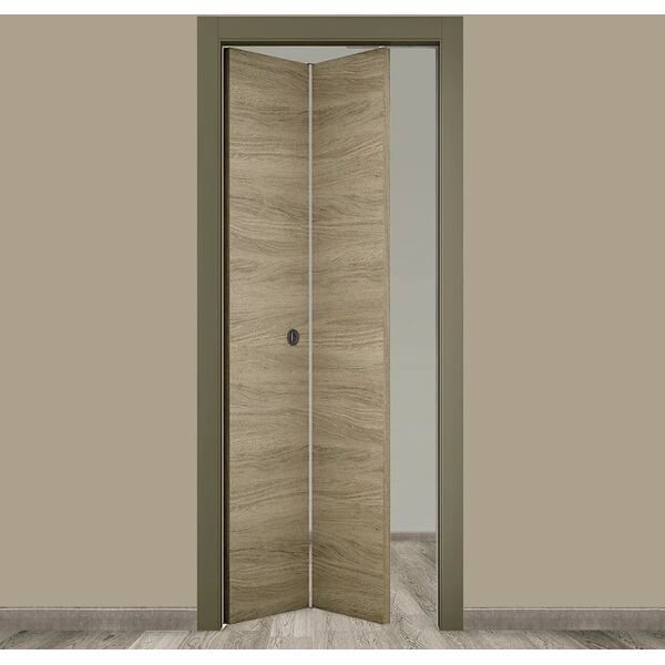 cooplegno porta pieghevole a libro simmetrica bergen marrone l 80 x h 210 cm sinistra