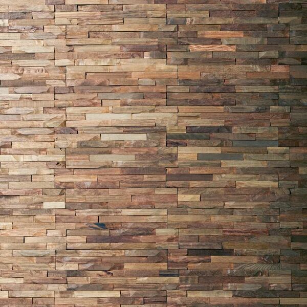 wood2wall rivestimento decorativo in legno riv. deco club marrone da interno