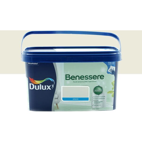 dulux pittura per interni super lavabile,  giallo vaniglia opaco, 2.5 l