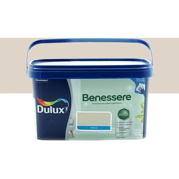 dulux pittura per interni super lavabile,  beige naturale opaco, 2.5 l