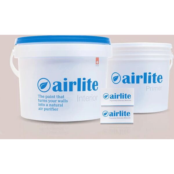 airlite pittura per interni anti inquinamento,  grigio cupola della mole k517 opaco, 5 l