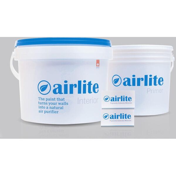 airlite pittura per interni anti inquinamento,  grigio argento di cesare k522 opaco, 5 l