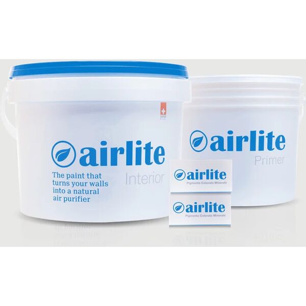 airlite pittura per interni anti inquinamento,  grigio argento di rialto k519 opaco, 5 l