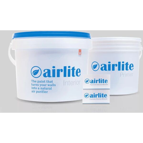 airlite pittura per interni anti inquinamento,  grigio piazza della scala k521 opaco, 5 l