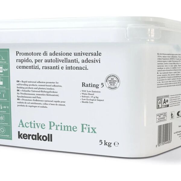 kerakoll primer per pittura  active base acqua per tutti i tipi di supporto 5 l