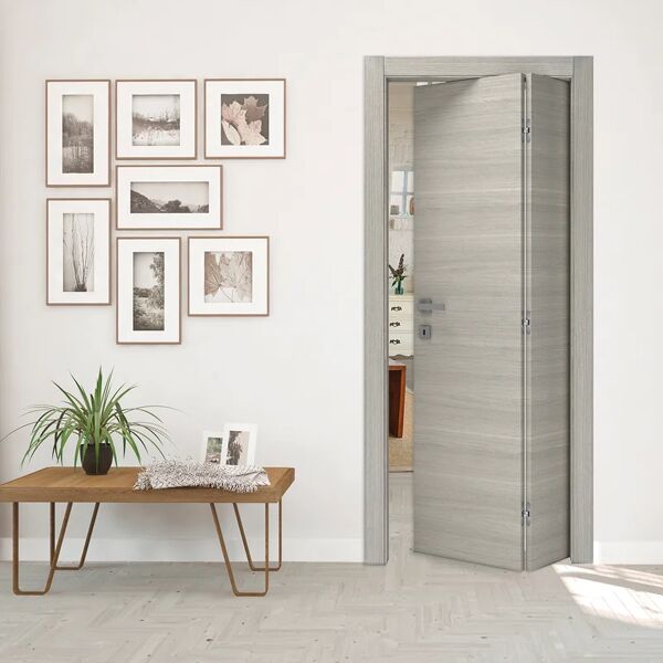 leroy merlin porta pieghevole a libro asimmetrica cambridge rovere grigio l 70 x h 210 cm destra