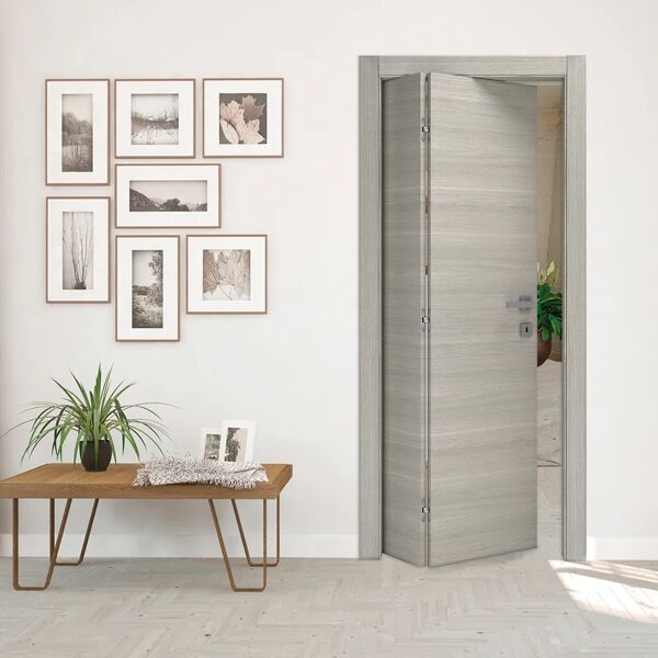 leroy merlin porta pieghevole a libro asimmetrica cambridge rovere grigio l 70 x h 210 cm sinistra