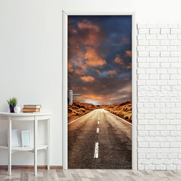 leroy merlin sticker sunset 83x210 cm multicolore