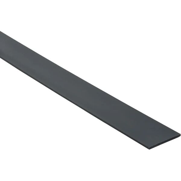 standers profilo piatto  in pvc grigio opaco l 2.6 m 2x30 mm