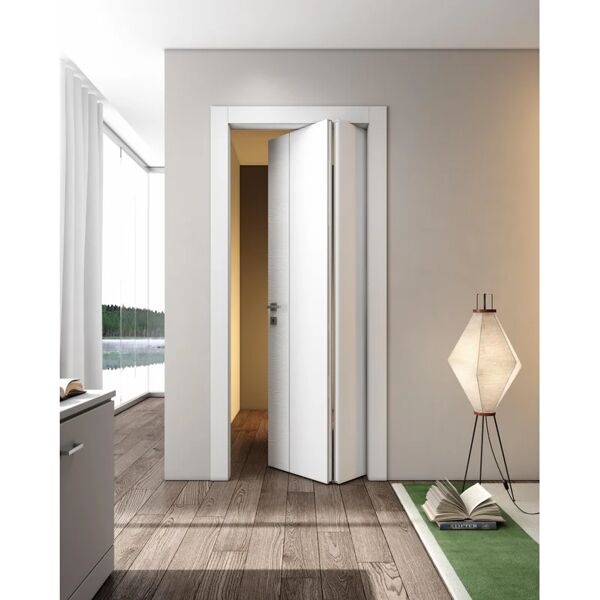 leroy merlin porta pieghevole a libro asimmetrica incanto v bianco latte l 70 x h 210 cm destra