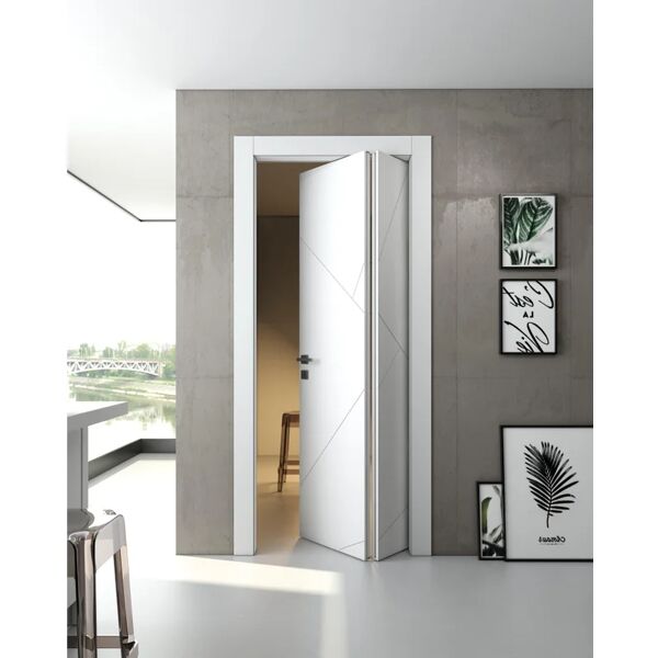 leroy merlin porta pieghevole a libro asimmetrica venezia bianco l 60 x h 210 cm destra