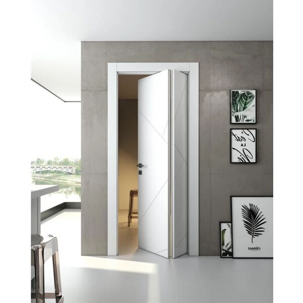 leroy merlin porta pieghevole a libro asimmetrica venezia bianco l 70 x h 210 cm destra