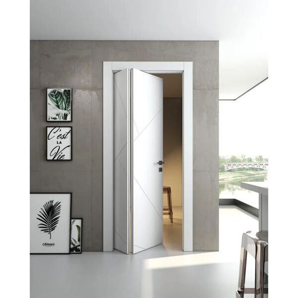 leroy merlin porta pieghevole a libro asimmetrica venezia bianco l 80 x h 210 cm sinistra