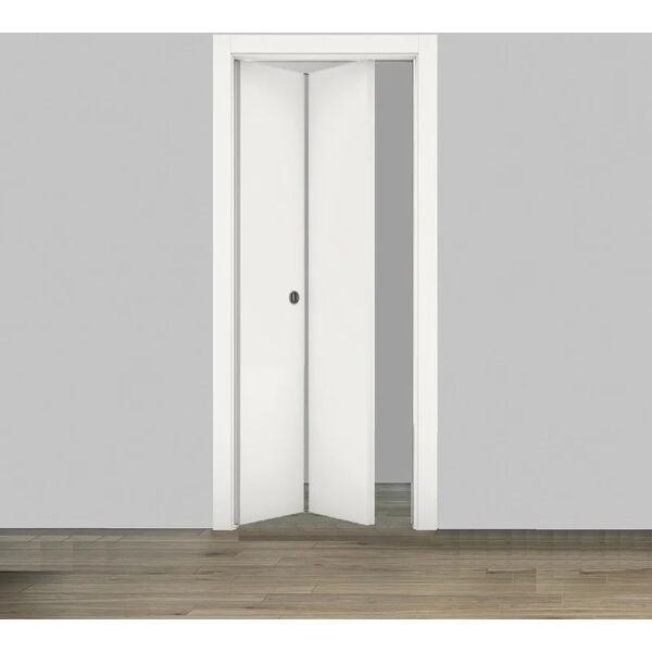 cooplegno porta pieghevole a libro simmetrica code bianco l 70 x h 210 cm sinistra