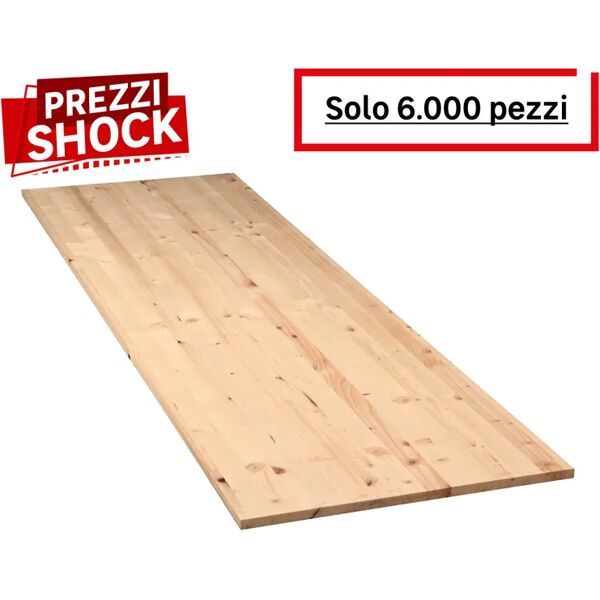 aschieri de pietri tavola lamellare in legno di abete, 50 x 90 cm sp 17 mm