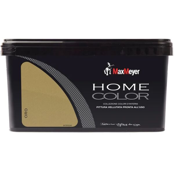 maxmeyer pittura per interni super lavabile,  home color oro opaco, 2.5 l