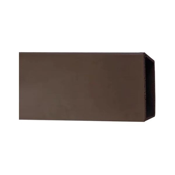 leroy merlin fine del corrimano in pvc marrone l 270 x h 3.5 cm